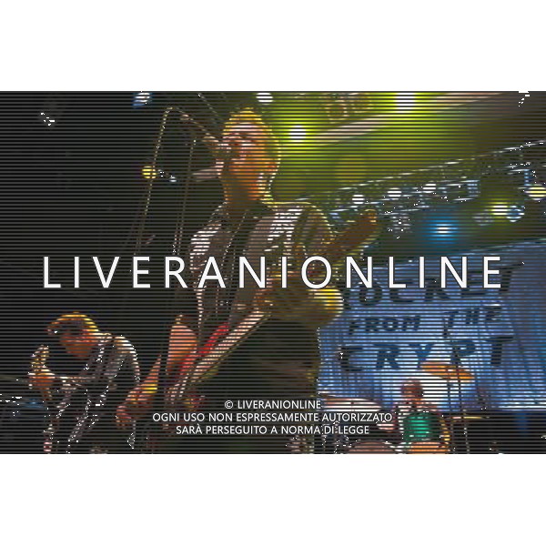 Rocket From The Crypt perform live at Koko, Camden, on Friday 6 December 2013. Picture shows Speedo (real name John Reis) and ND (real name Andy Stamets). AG ALDO LIVERANI SAS ONLY ITALY