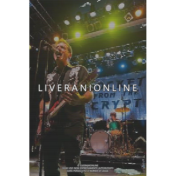 Rocket From The Crypt perform live at Koko, Camden, on Friday 6 December 2013. Picture shows Speedo (real name John Reis). AG ALDO LIVERANI SAS ONLY ITALY