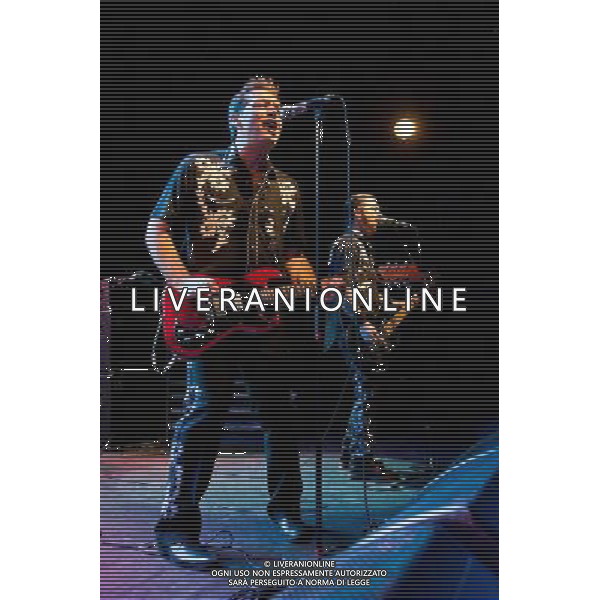 Rocket From The Crypt perform live at Koko, Camden, on Friday 6 December 2013. Picture shows Speedo (real name John Reis) and Petey X (real name Pete Reichert). AG ALDO LIVERANI SAS ONLY ITALY