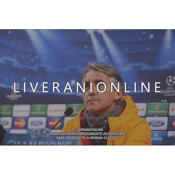 Galatasaray s Italian coach Roberto Mancini gives a press conference at the Florya training Center on December 9, 2013, on the eve of the UEFA Champions League football match Galatasaray vs Juventus. AG ALDO LIVERANI SAS ONLY ITALY AG ALDO LIVERANI SAS ONLY ITALY