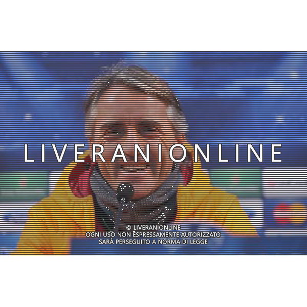 Galatasaray s Italian coach Roberto Mancini gives a press conference at the Florya training Center on December 9, 2013, on the eve of the UEFA Champions League football match Galatasaray vs Juventus. AG ALDO LIVERANI SAS ONLY ITALY AG ALDO LIVERANI SAS ONLY ITALY