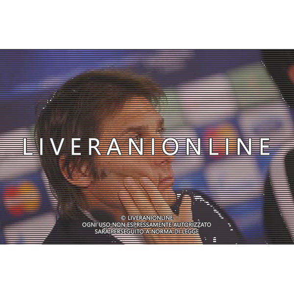 Juventus head coach Antonio Conte gives a press conference at the TT Arena Stadium in Istanbul on December 9, 2013, on the eve of the UEFA Champions League football match Galatasaray vs Juventus AG ALDO LIVERANI SAS ONLY ITALY AG ALDO LIVERANI SAS ONLY ITALY