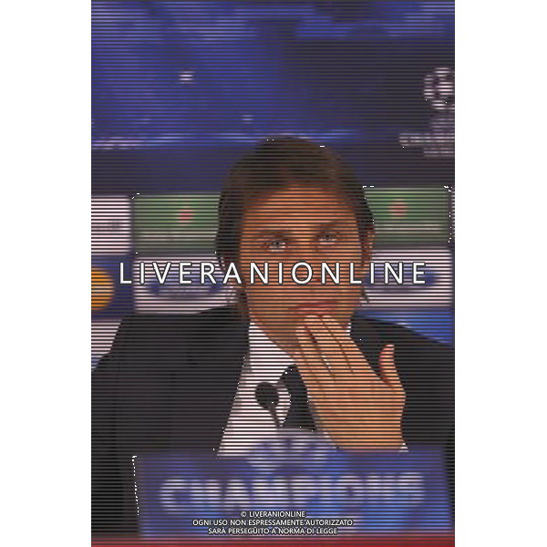 Juventus head coach Antonio Conte gives a press conference at the TT Arena Stadium in Istanbul on December 9, 2013, on the eve of the UEFA Champions League football match Galatasaray vs Juventus AG ALDO LIVERANI SAS ONLY ITALY AG ALDO LIVERANI SAS ONLY ITALY