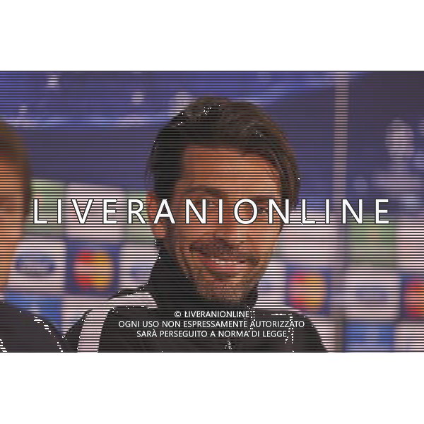 Juventus s goalkeeper Gianluigi Buffon gives a press conference at the TT Arena Stadium in Istanbul on December 9, 2013, on the eve of the UEFA Champions League football match Galatasaray vs Juventus AG ALDO LIVERANI SAS ONLY ITALY AG ALDO LIVERANI SAS ONLY ITALY