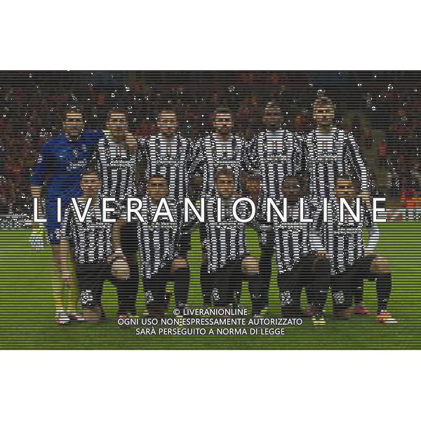© Matteo Bottanelli/AGENZIA ALDO LIVERANI SAS Galatasaray - Juventus Uefa Champions League MB Istanbul 10 dicembre 2013 nella foto la formazione della juventus