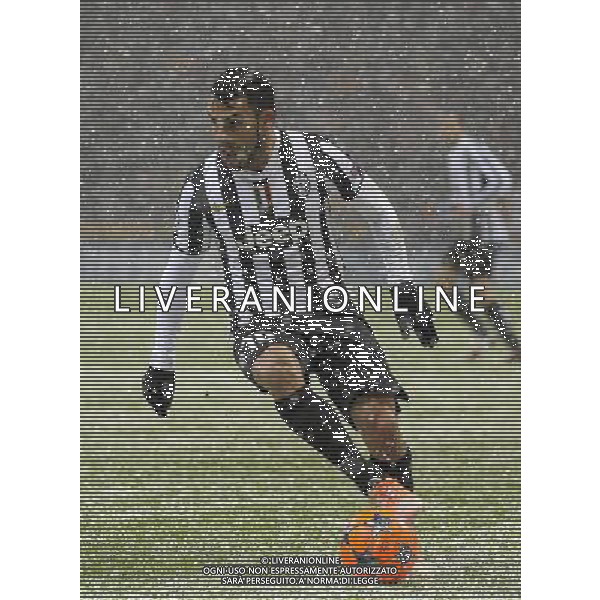 Galatasaray - Juventus Champions League 2013-2014 10 dicembre 2013 Nella foto Carlos Tevez sotto la neve ©Tardito/Agenzia Aldo Liverani Sas