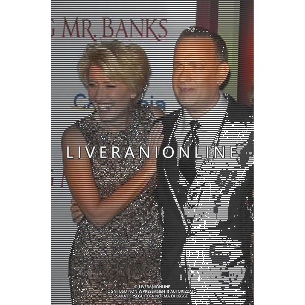 Emma Thompson, Tom Hanks at the \'Saving Mr. Banks\' Los Angeles Premiere, Walt Disney Studios, Burbank, CA 12-09-13 AG ALDO LIVERANI SAS ONLY ITALY
