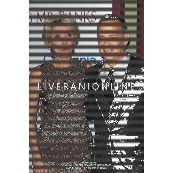 Emma Thompson, Tom Hanks at the \'Saving Mr. Banks\' Los Angeles Premiere, Walt Disney Studios, Burbank, CA 12-09-13 AG ALDO LIVERANI SAS ONLY ITALY