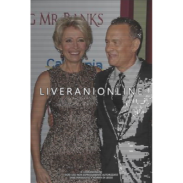 Emma Thompson, Tom Hanks at the \'Saving Mr. Banks\' Los Angeles Premiere, Walt Disney Studios, Burbank, CA 12-09-13 AG ALDO LIVERANI SAS ONLY ITALY