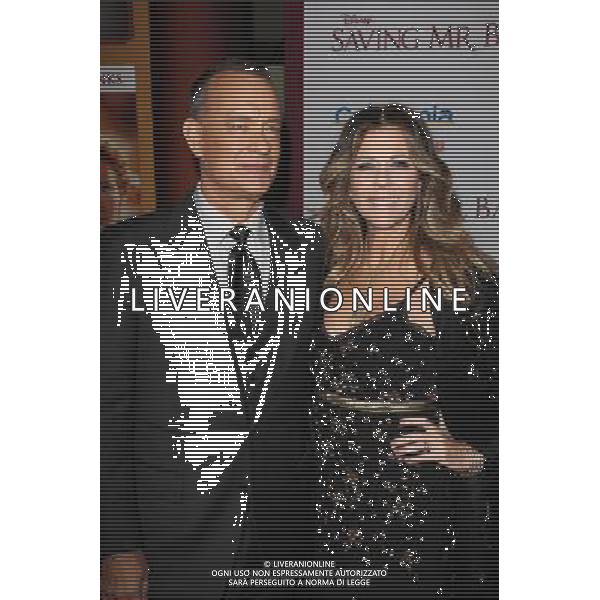 Tom Hanks, Rita Wilson at the \'Saving Mr. Banks\' Los Angeles Premiere, Walt Disney Studios, Burbank, CA 12-09-13 AG ALDO LIVERANI SAS ONLY ITALY