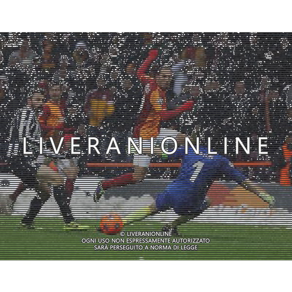 UEFA Champions League group B match between Galatasaray Istanbul and Juventus at Turk Telekom Arena Stadium on December 11, 2013 in Istanbul, Turkey. Match Score: Galatasaray 1 - Juventus 0 Pictured: Umut Bulut of Galatasaray. LIGA MISTRZOW PILKA NOZNA SEZON 2013/2014 FOT.SESKIM PHOTO/NEWSPIX.PL TURKEY, GERMANY, AUSTRIA AND UK OUT !!! --- Newspix.pl /AGENZIA ALDO LIVERANI SAS - ITALY ONLY - EDITORIAL USE ONLY *** Local Caption *** www.newspix.pl mail us: info@newspix.pl call us: 0048 022 23 22 222 --- Polish Picture Agency by Ringier Axel Springer Poland