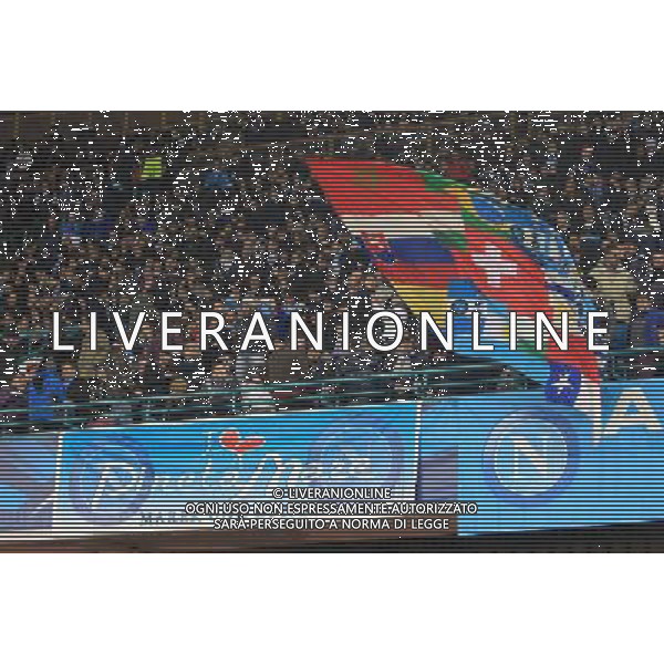 NAPOLI - ARSENAL CHAMPIONS LEAGUE 11 DICEMBRE 2013 NELLA FOTO: TIFOSI NAPOLI ©MOSCA/AGENZIA ALDO LIVERANI SAS