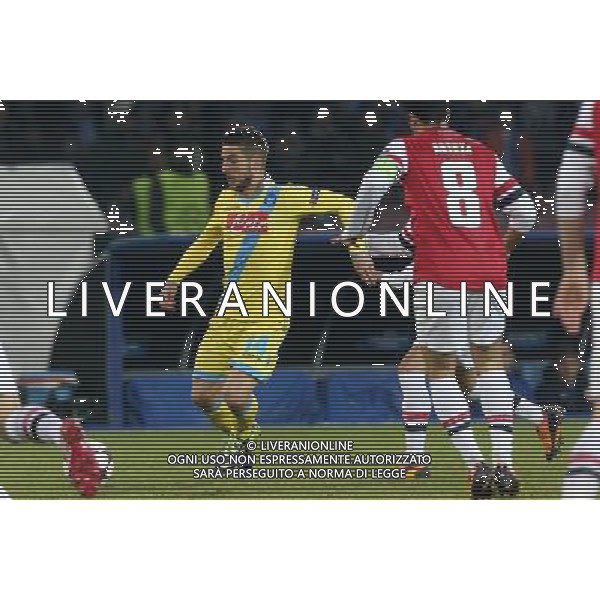 NAPOLI - ARSENAL CHAMPIONS LEAGUE 11 DICEMBRE 2013 NELLA FOTO: MERTENS ©MOSCA/AGENZIA ALDO LIVERANI SAS