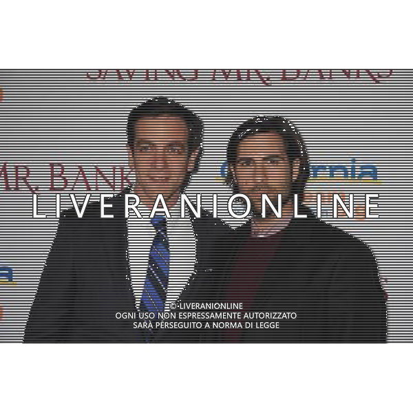Actors B.J. Novak (L) and Jason Schwartzman arrive at the \'Saving Mr. Banks\' - Los Angeles Premiere at Walt Disney Studios on December 9, 2013 in Burbank, California. ©PHOTOSHOT/AGENZIA ALDO LIVERANI SAS - ITALY ONLY - EDITORIAL USE ONLY