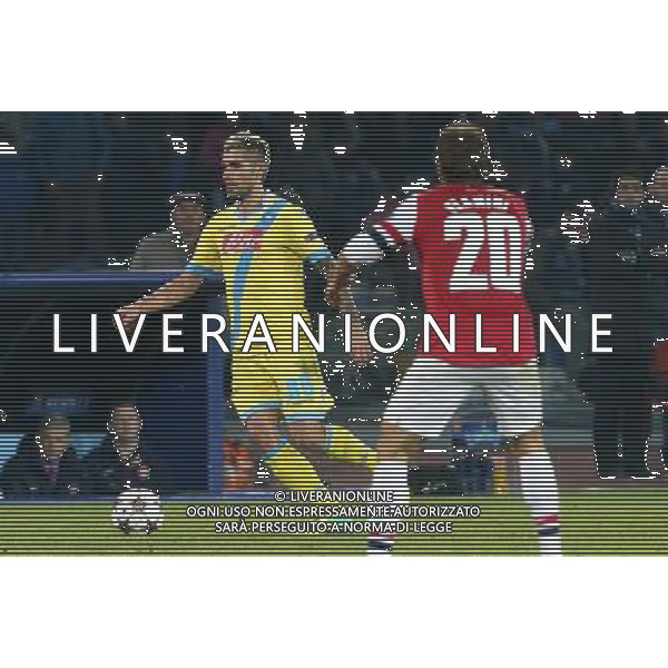 NAPOLI - ARSENAL CHAMPIONS LEAGUE 11 DICEMBRE 2013 NELLA FOTO: BEHRAMI ©MOSCA/AGENZIA ALDO LIVERANI SAS