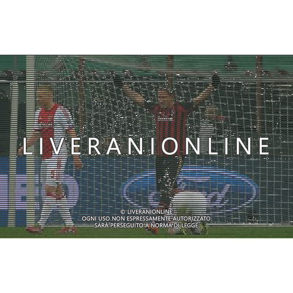 UEFA Champions League 2013/2014 Gruppo H Milano - 11.12.2013 Milan-Ajax Nella Foto:mexes esulta /Ph.Vitez-Ag. Aldo Liverani