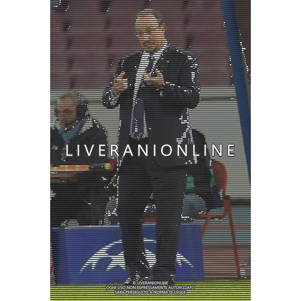 NAPOLI - ARSENAL CHAMPIONS LEAGUE 11 DICEMBRE 2013 NELLA FOTO: RAFAEL BENITEZ ©MOSCA/AGENZIA ALDO LIVERANI SAS