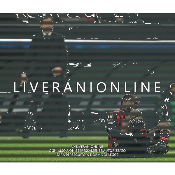 UEFA Champions League 2013/2014 Gruppo H Milano - 11.12.2013 Milan-Ajax Nella Foto:Balotelli Mario-Allegri Massimiliano /Ph.Vitez-Ag. Aldo Liverani