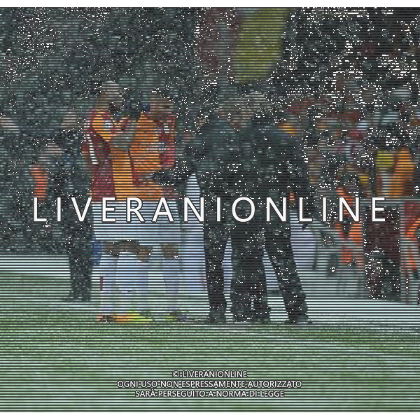 UEFA Champions League group B match between Galatasaray Istanbul and Juventus at Turk Telekom Arena Stadium on December 10, 2013 in Istanbul, Turkey. Pictured: Burak Yilmaz and Didier Drogba of Galatasaray. AG ALDO LIVERANI SAS ONLY ITALY