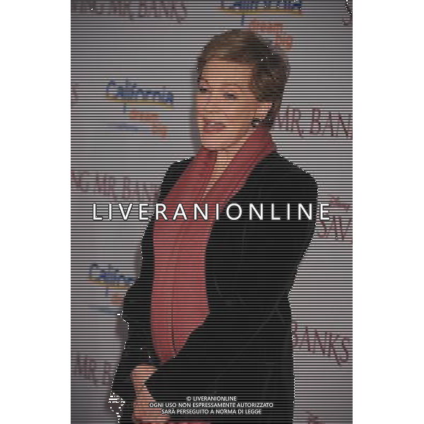 BURBANK, CA- DECEMBER 09: Actress Julie Andrews arrives at the \'Saving Mr. Banks\' - Los Angeles Premiere at Walt Disney Studios on December 9, 2013 in Burbank, California. AG ALDO LIVERANI SAS ONLY ITALY