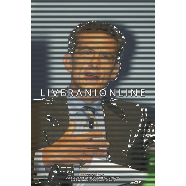 PADOVA 27/06/2003 CENTRO CONGRESSI PAPA A. LUCIANI AZIENDA ITALIA: SVILUPPO O DECLINO? ASSEMBLEA GENERALE 2003 NELLA FOTO: LUCA PAOLAZZI IL SOLE 24 ORE FOTO PAOLA GARBUIO / AGENZIA ALDO LIVERANI