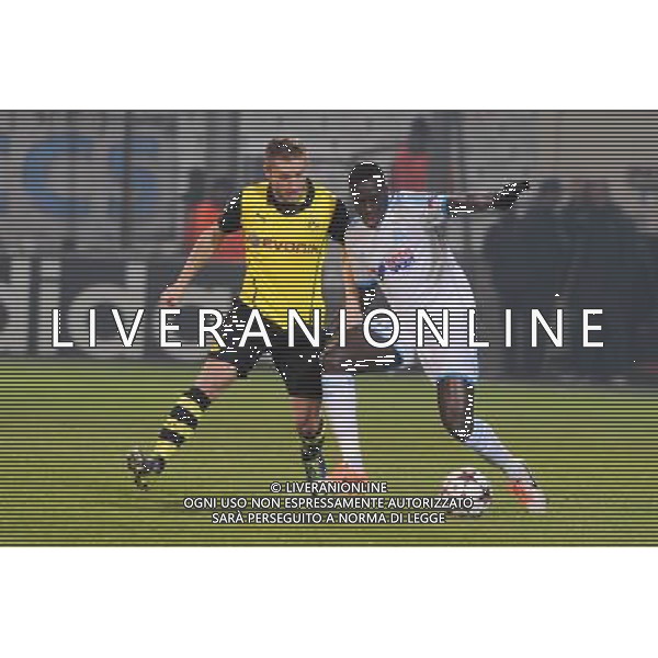Marco REUS / Benjamin MENDY - 11.12.2013 - Marseille / Borussia Dortmund - Champions League Photo : Gaston Petrelli / Icon Sport AG ALDO LIVERANI SAS ONLY ITALY