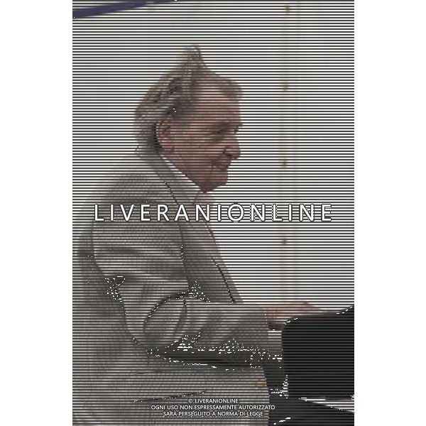 Stan Tracey playing piano at the Swanage Jazz Festival, Dorset, England. Stan Tracey CBE has been a stalwart of the British jazz scene sine the early 50\'s and has played with leading musicians worldwide. He is particularly noted for his time with Ronnie Scott, and his album \'Under Milkwood\' based on the poetry of Dylan Thomas. AG ALDO LIVERANI SAS ONLY ITALY