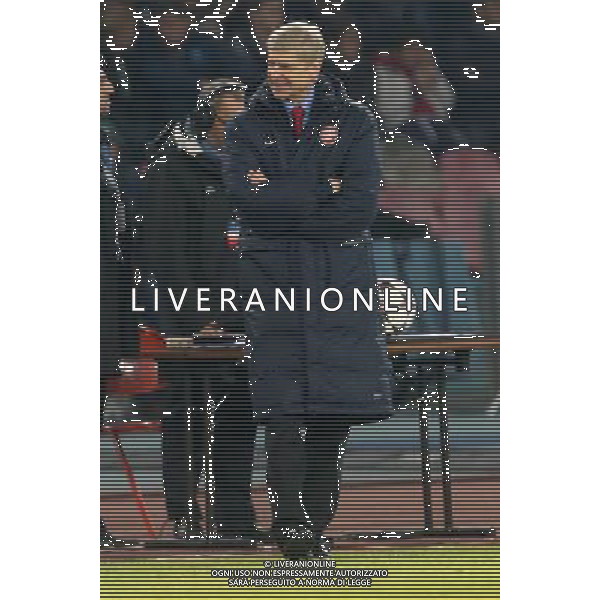 ARSENAL FOOTBALL CLUB NELLA FOTO: ARSENE WENGER FOTO MOSCA- AG.LIVERANI NAPOLI ARSENAL CHAMPIONS LEAGUE 11-12-2012 AG ALDO LIVERANI SAS