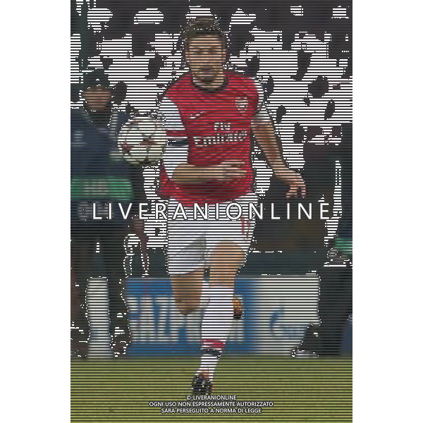 ARSENAL FOOTBALL CLUB NELLA FOTO: OLIVER GIROUD FOTO MOSCA- AG.LIVERANI NAPOLI ARSENAL CHAMPIONS LEAGUE 11-12-2012 AG ALDO LIVERANI SAS