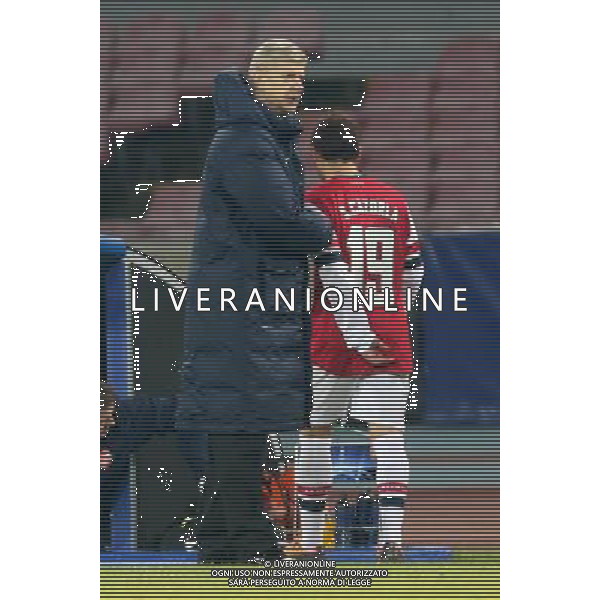 ARSENAL FOOTBALL CLUB NELLA FOTO: ARSENE WENGER FOTO MOSCA- AG.LIVERANI NAPOLI ARSENAL CHAMPIONS LEAGUE 11-12-2012 AG ALDO LIVERANI SAS