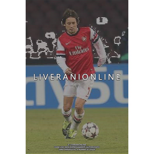 ARSENAL FOOTBALL CLUB NELLA FOTO: TOMAS ROSICKY FOTO MOSCA- AG.LIVERANI NAPOLI ARSENAL CHAMPIONS LEAGUE 11-12-2012 AG ALDO LIVERANI SAS