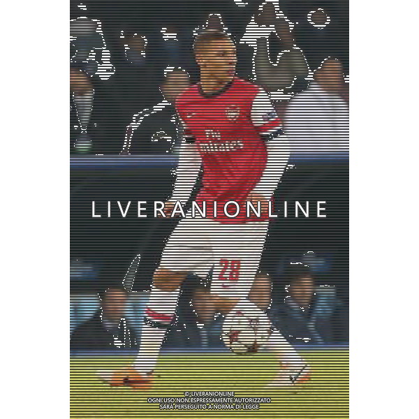 ARSENAL FOOTBALL CLUB NELLA FOTO: KIERAN GIBBS FOTO MOSCA- AG.LIVERANI NAPOLI ARSENAL CHAMPIONS LEAGUE 11-12-2012 AG ALDO LIVERANI SAS