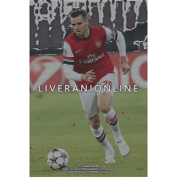 ARSENAL FOOTBALL CLUB NELLA FOTO: CARL JENKINSON FOTO MOSCA- AG.LIVERANI NAPOLI ARSENAL CHAMPIONS LEAGUE 11-12-2012 AG ALDO LIVERANI SAS