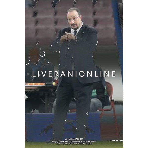 NAPOLI CALCIO NELLA FOTO: RAFAEL BENITEZ FOTO MOSCA- AG.LIVERANI NAPOLI ARSENAL CHAMPIONS LEAGUE 11-12-2012 AG ALDO LIVERANI SAS