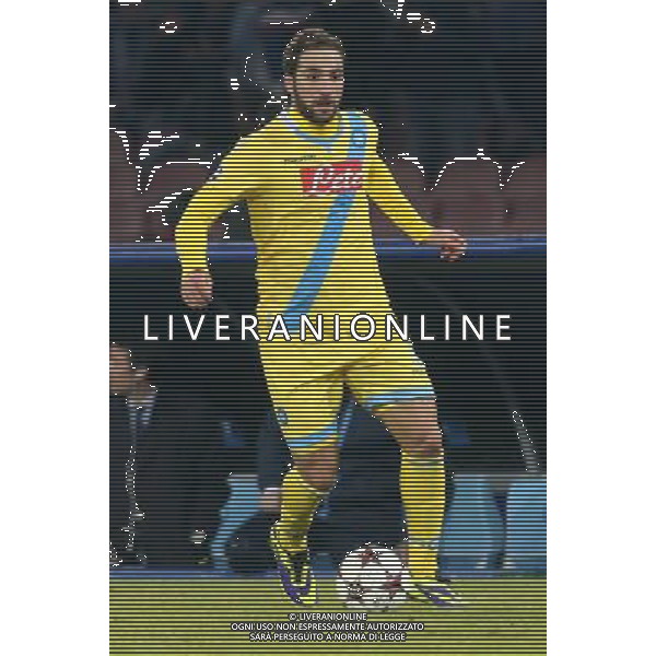 NAPOLI CALCIO NELLA FOTO: GONZALO HIGUAIN FOTO MOSCA- AG.LIVERANI NAPOLI ARSENAL CHAMPIONS LEAGUE 11-12-2012 AG ALDO LIVERANI SAS