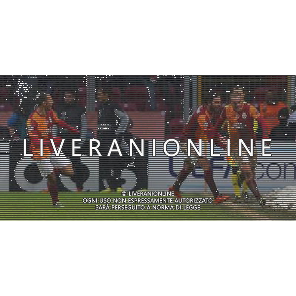 UEFA Champions League group B match between Galatasaray Istanbul and Juventus at Turk Telekom Arena Stadium on December 11, 2013 in Istanbul, Turkey. Match Score: Galatasaray 1 - Juventus 0 Pictured: Wesley Sneijder and Selcuk Inan of Galatasaray. ©photoshot/AGENZIA ALDO LIVERANI SAS - ITALY ONLY - EDITORIAL USE ONLY