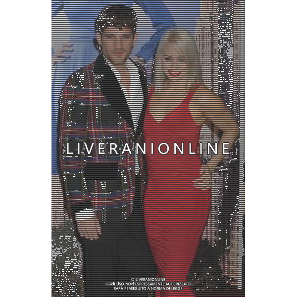Max Rogers, Kimberly Wyatt, Anchorman 2 : UK Premiere, Vue West End, Leicester Square, London. 11.12.13 AG ALDO LIVERANI SAS ONLY ITALY