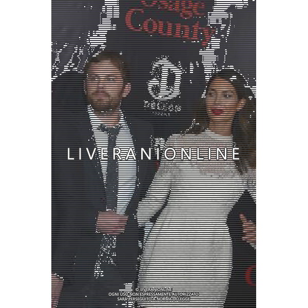 Caleb Followill and wife Lily Aldridge attend the New York Premiere of \'August: Osage County\' on December 12, 2013 at the Ziegfeld Theatre in New York City. AG ALDO LIVERANI SAS ONLY ITALY