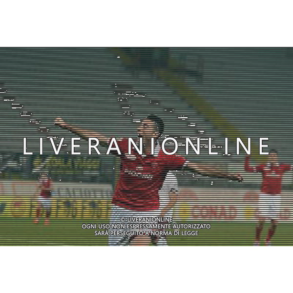 PERUGIA SALERNITANA LEGA PRO 13-12-2013 NELLA FOTO SPROCATI ESULTA DOPO IL GOAL FOTO ROBERTO SETTONCE-AG ALDO LIVERANI SAS