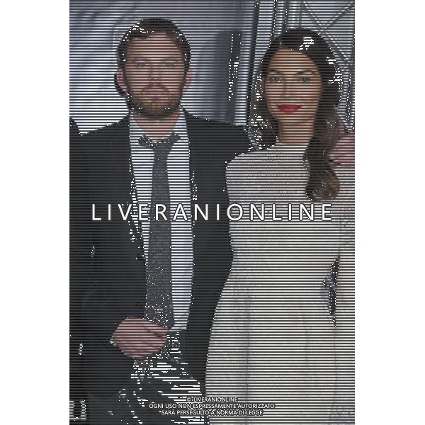 Caleb Followill and Lily Aldridge attend the \'August: Osage County\' premiere at Ziegfeld Theater on December 12, 2013 in New York City. AG ALDO LIVERANI SAS ONLY ITALY