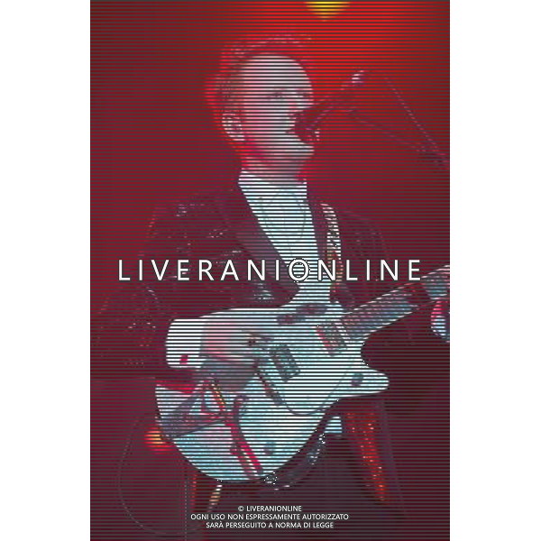 Alex Trimble of Northern Irish Indie rock band Two Door Cinema Club performs at their biggest show in London to date at The O2 Arena, London, England, UK on Friday 13th December. The band consists of Alex Trimble (lead vocals/guitar), Kevin Baird (bass) and Sam Halliday (lead guitar). ©PHOTOHSOT/AGENZIA ALDO LIVERANI SAS - ITALY ONLY - EDITORIAL USE ONLY
