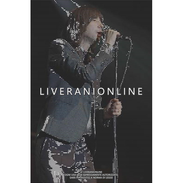 Bobby Gillespie of Primal Scream performs live at Manchester Academy, Manchester, England, 15th December 2013.