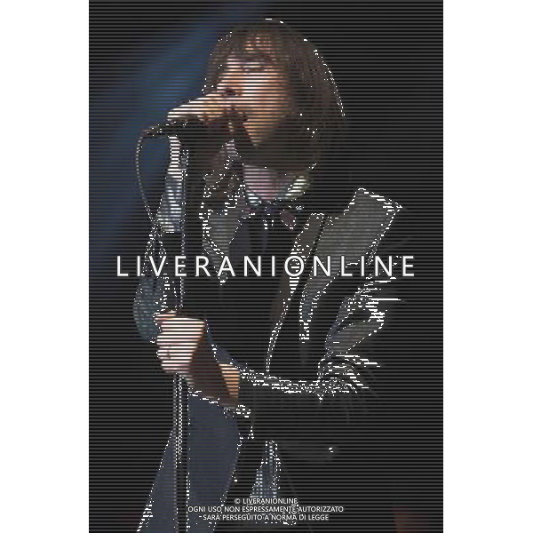 Bobby Gillespie of Primal Scream performs live at Manchester Academy, Manchester, England, 15th December 2013.