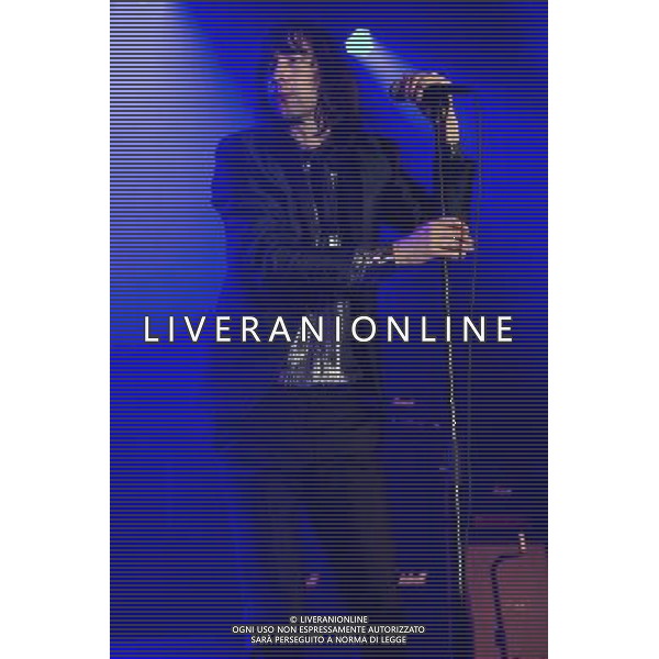 Bobby Gillespie of Primal Scream performs live at Manchester Academy, Manchester, England, 15th December 2013.