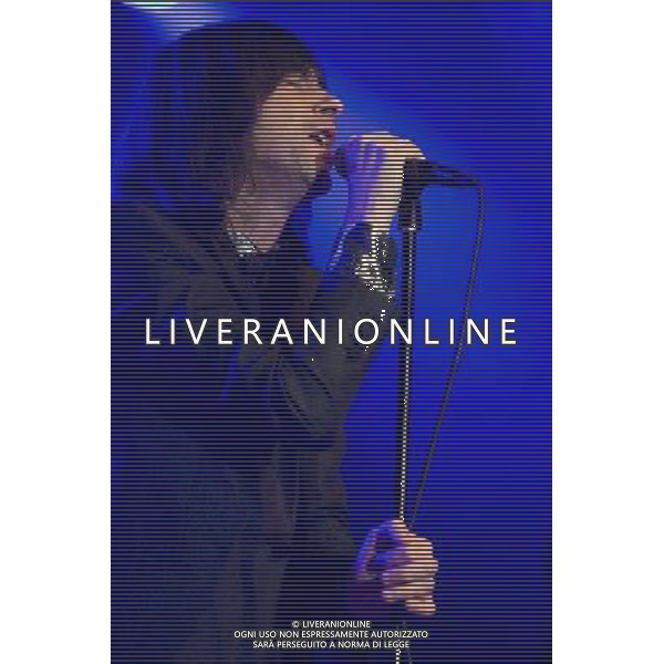 Bobby Gillespie of Primal Scream performs live at Manchester Academy, Manchester, England, 15th December 2013.