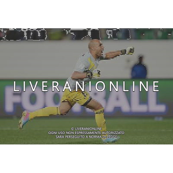 (131215) -- AGADIR, Dec. 15, 2013 () -- Khalid Askri of Morocco\'s Raja Casablanca celebrates after the match against Mexico\'s CF Monterrey at the FIFA\'s 2013 Club World Cup soccer match in Agadir, Morocco, Dec. 14, 2013. Raja Casablanca won the match 2-1. (/Guo Yong) ©PHOTOSHOT/AGENZIA ALDO LIVERANI SAS - ITALY ONLY - EDITORIAL USE ONLY