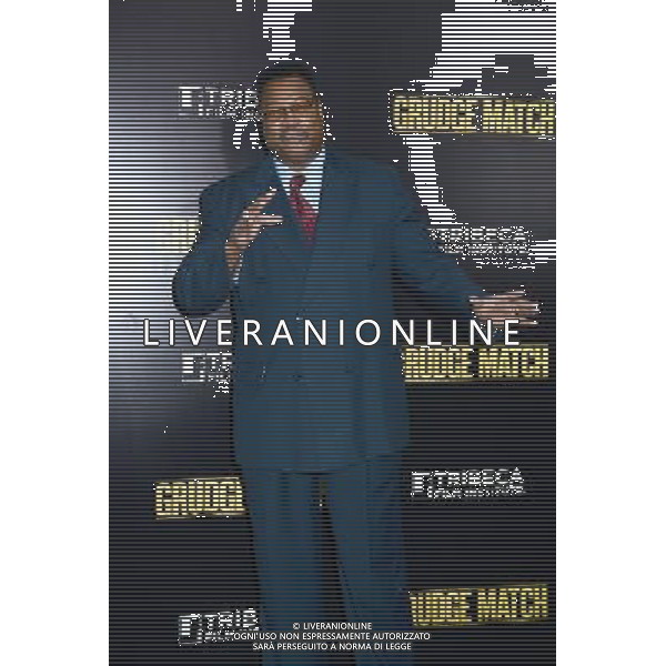 Larry Holmes attends the World Premiere of \'Grudge Match\' at the Ziegfeld Theatre in New Yok City on December 16, 2013. AG ALDO LIVERANI SAS ONLY ITALY