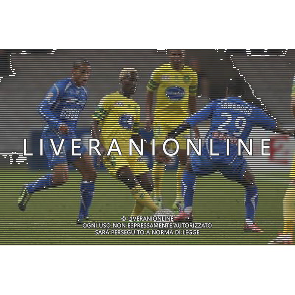 Ismael BANGOURA / Souleymane SAWADOGO - 17.12.2013 - Nantes / Auxerre - 1/8Finale Coupe de la Ligue Photo : Vincent Michel / Icon Sport AG ALDO LIVERANI SAS ONLY ITALY