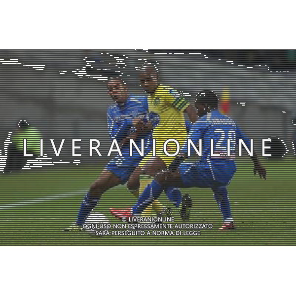 Johan AUDEL / Jean Charles CASTELLETTO et Souleymane SAWADOGO - 17.12.2013 - Nantes / Auxerre - 1/8Finale Coupe de la Ligue Photo : Vincent Michel / Icon Sport AG ALDO LIVERANI SAS ONLY ITALY