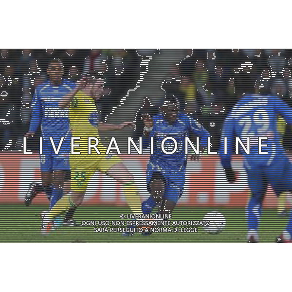 Lynel KITAMBALA / Jordan VERETOUT - 17.12.2013 - Nantes / Auxerre - 1/8Finale Coupe de la Ligue Photo : Vincent Michel / Icon Sport AG ALDO LIVERANI SAS ONLY ITALY